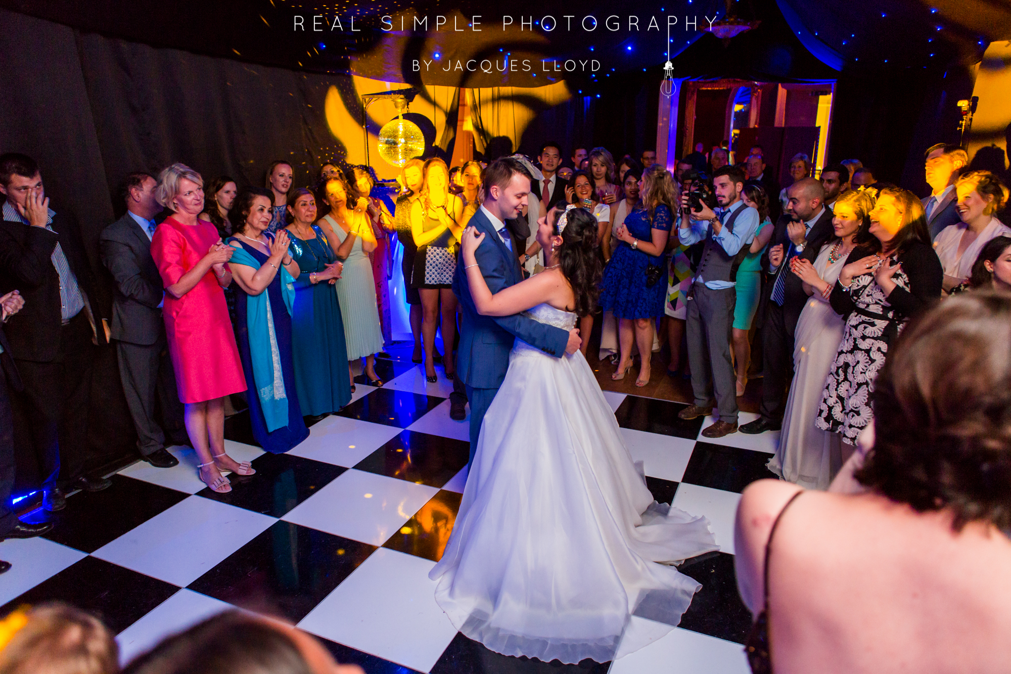 Hire a white and black checkerboard design dancefloor for weddings, corporate events or parties