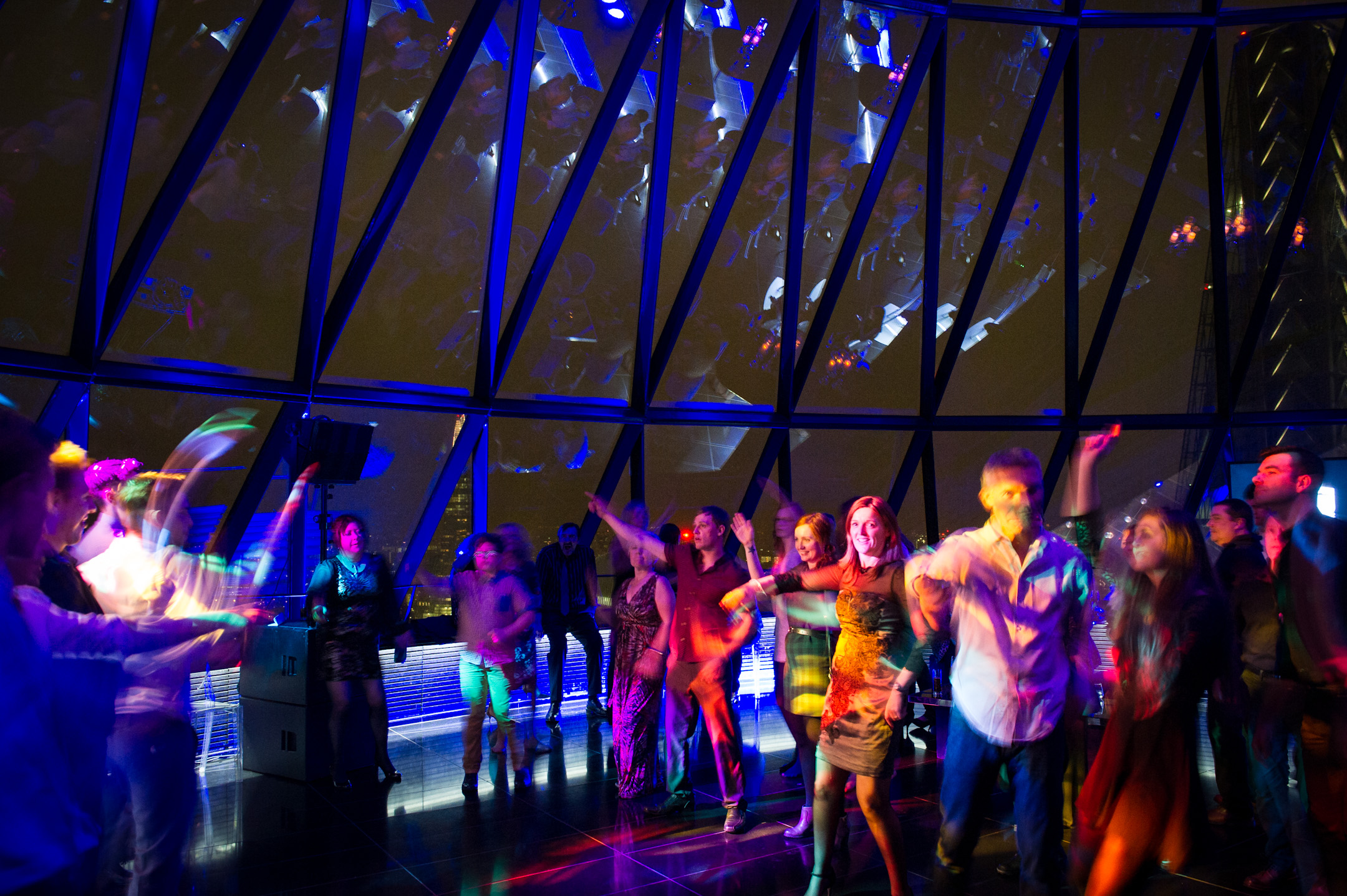 Corporate Party at 30 St Mary Axe The Gherkin with Mighty Fine DJs and production