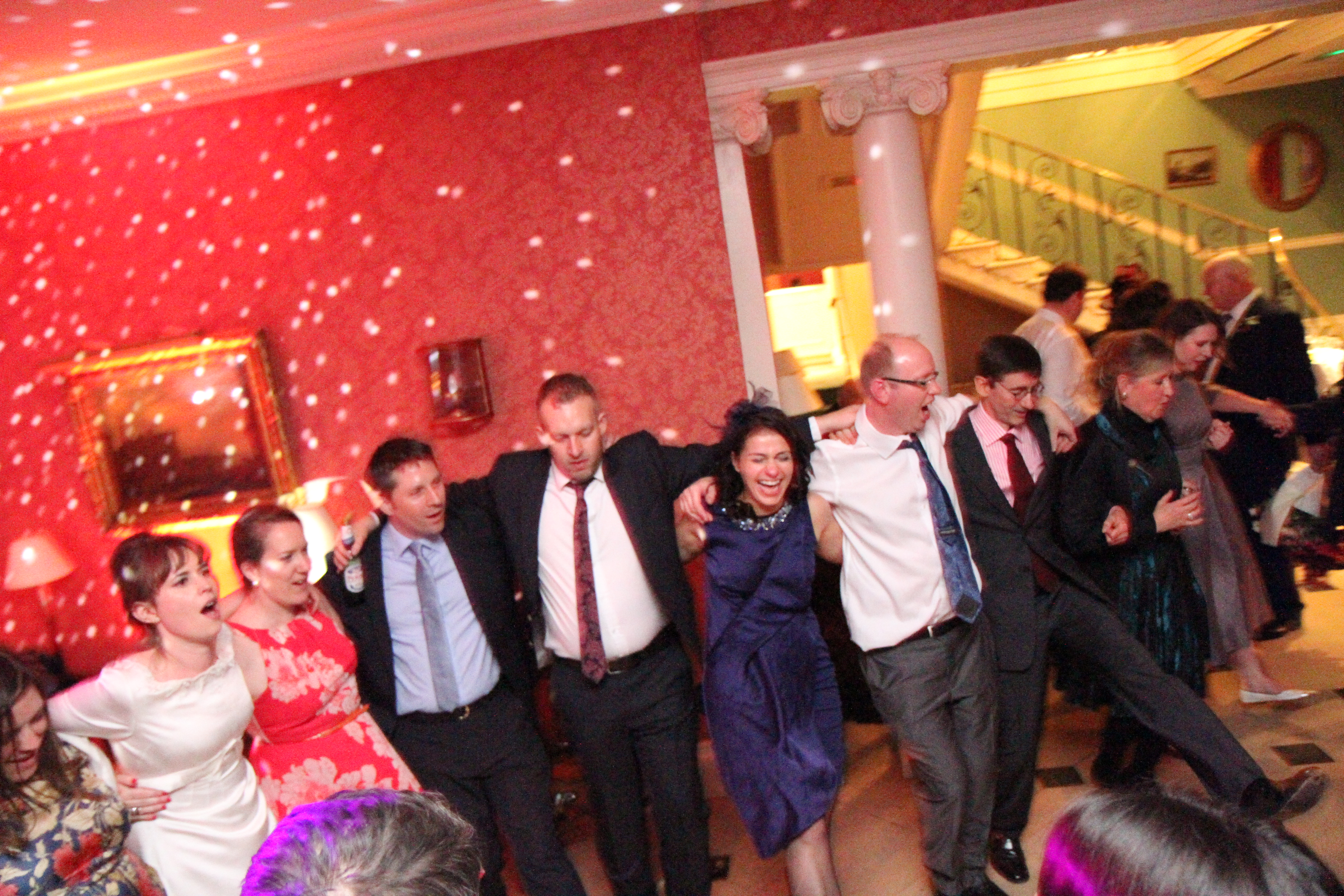 Wedding guests dance to Mighty Fine DJ