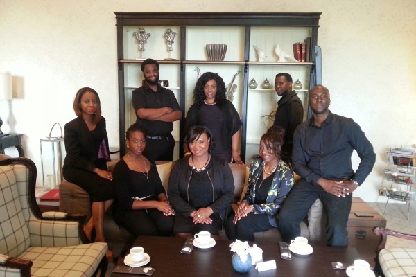 A Gospel Choir relax before taking centre stage at a Wedding where performing Motown RnB and Pop covers