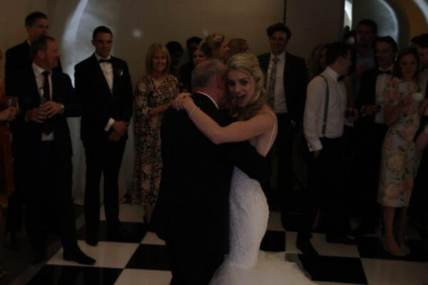 Wedding DJ playing for bride and fathers dance at Queen's House in Greenwich, London