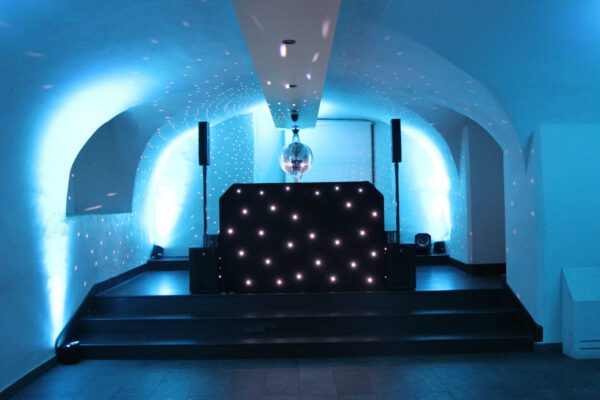 Wedding DJ setup at Queen's House luxury London wedding venue