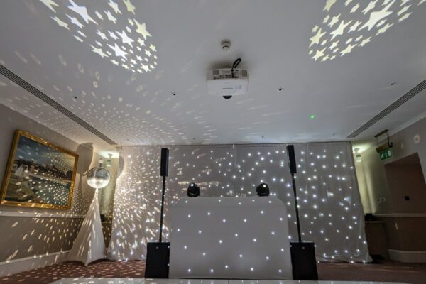 Berkshire wedding DJ Cliveden House luxury UK wedding venues - DJ booth setup