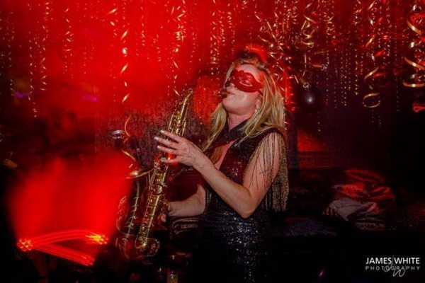 Female sax player available to hire