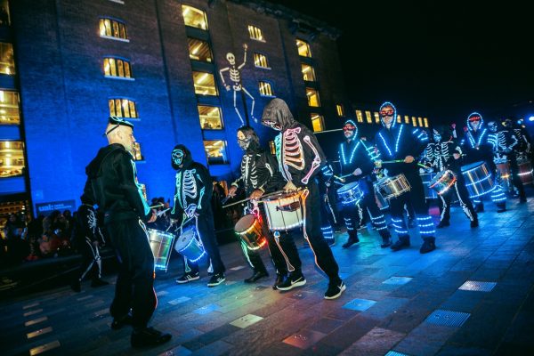 LED drummers and dance group for corporate events, weddings and parties