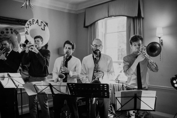 Acoustic brass band available to hire
