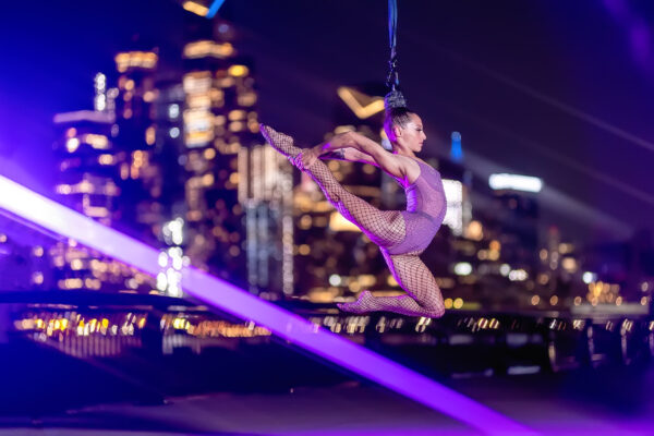 Aerial circus performer available for corporate events and private parties