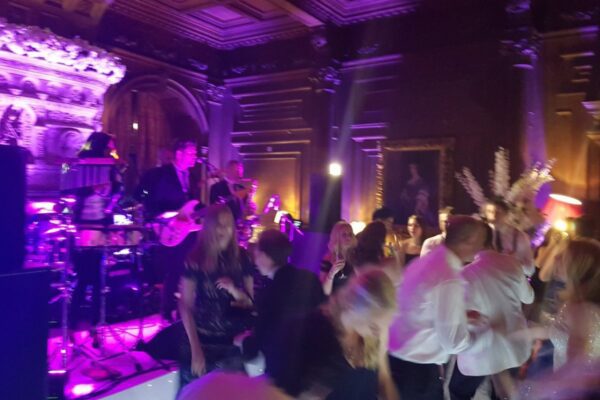 Wedding DJ and party band performing at Cliveden House, luxury Berkshire wedding venue