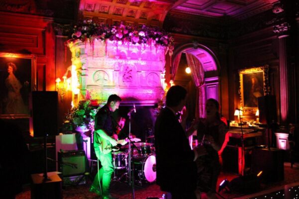 Wedding DJ and live band performing at Cliveden House, Berkshire luxury wedding venue