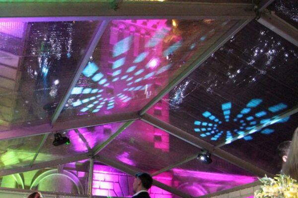 Wedding DJ at Cliveden House, Berkshire - light projections